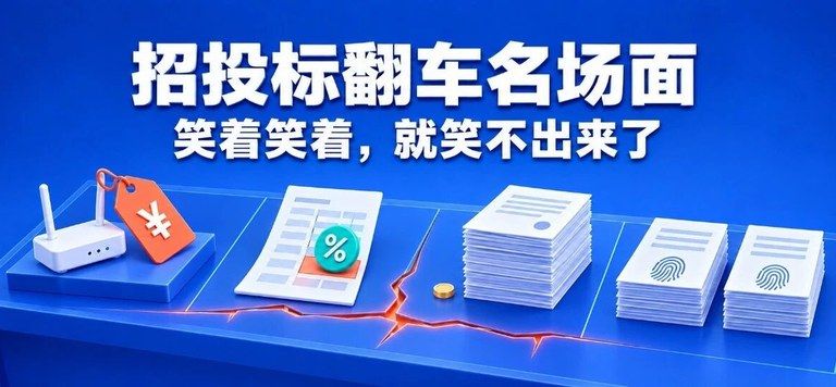 75万买回299元路由器:招投标圈这些“翻车名场面”,笑着笑着就笑不出来了